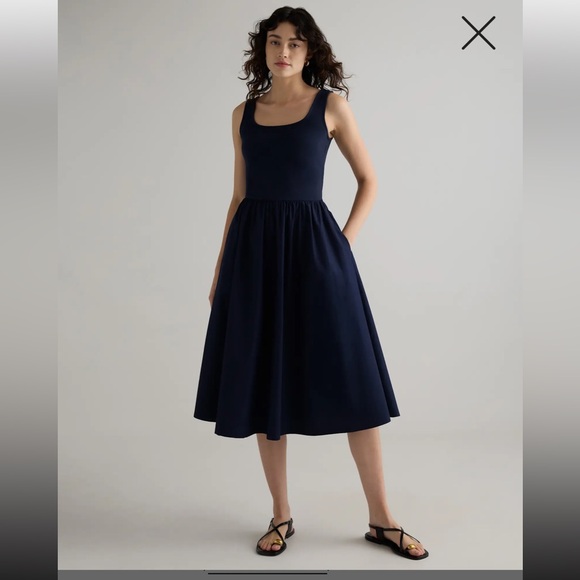 Quince Dresses & Skirts - Quince Cotton Mixed Media Tank Dress, NWT, M